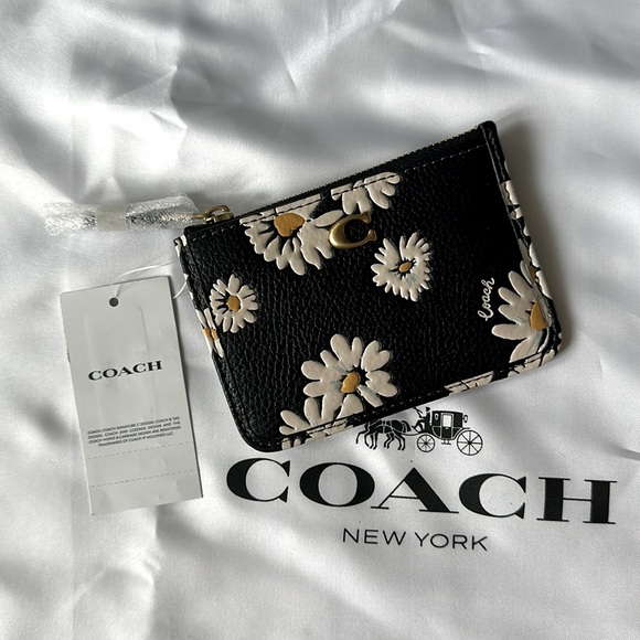 Coach Floral Mini Skinny ID Case NWT - Picture 1 of 7